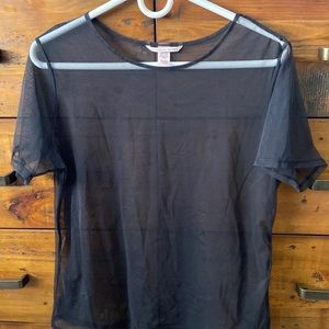 VICTORIAS SECRET sheer T-shirt